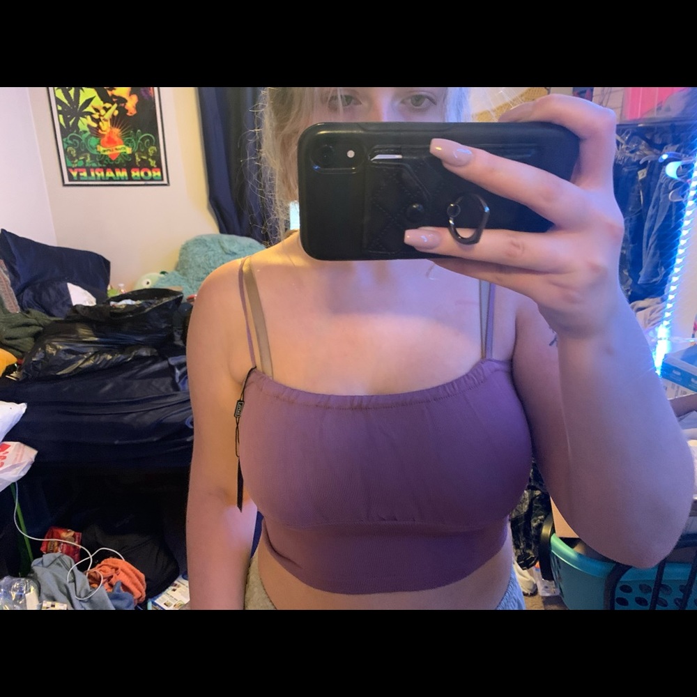 Ruffle front top